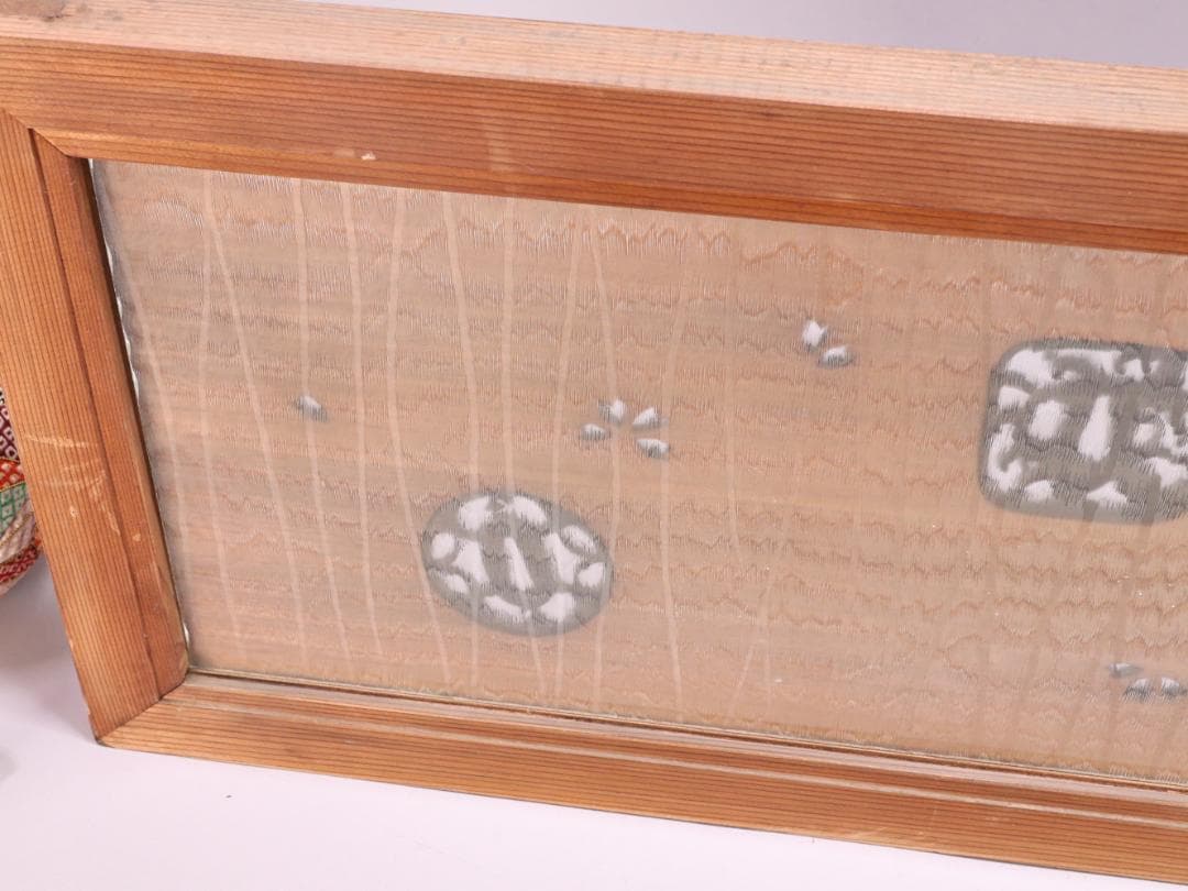 BK181　書院欄間　透かし彫り　さくら図　鍔象嵌　武具　刀剣 和室 茶室