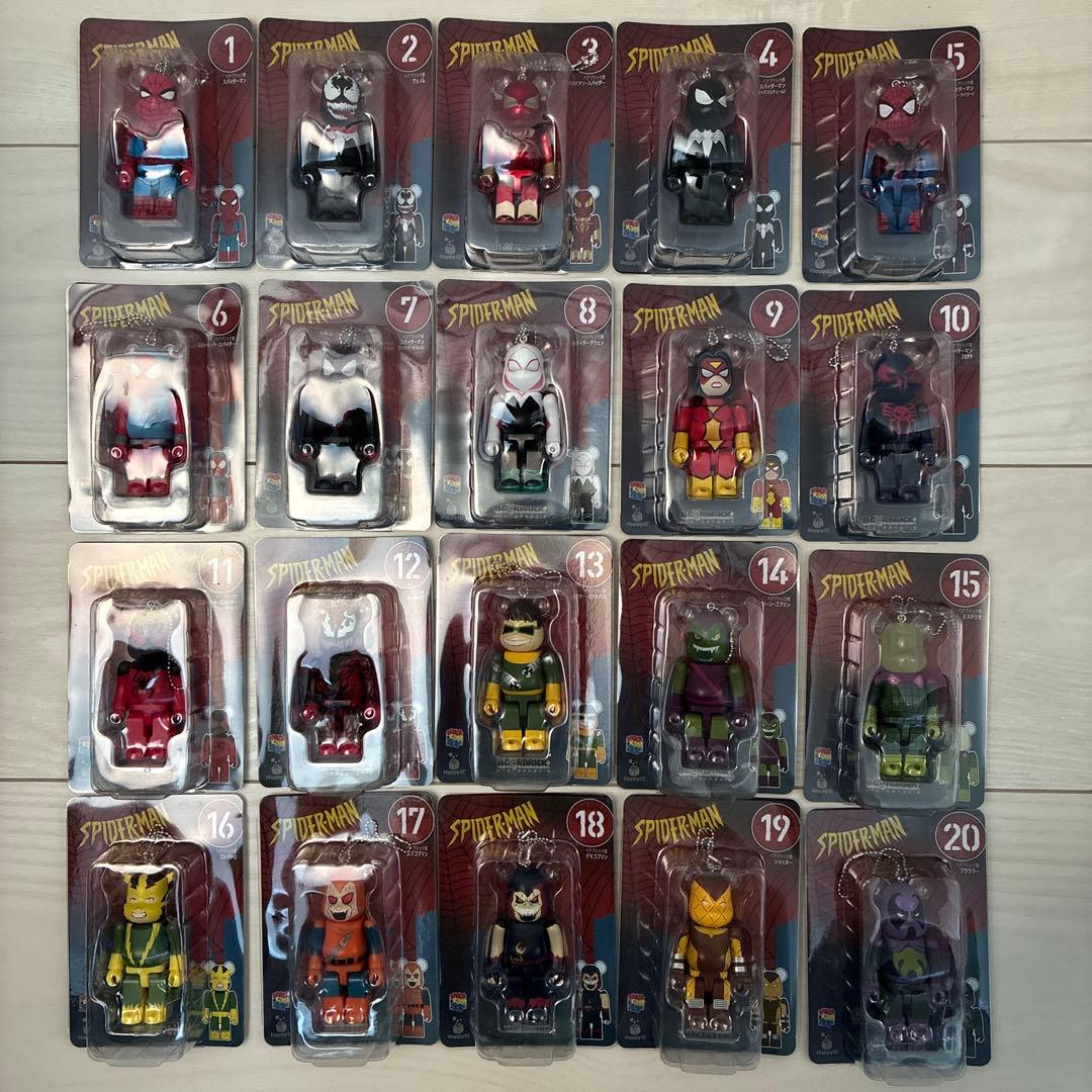 ベアブリック 新品 スパイダーマン コンプリートセット SPIDERMAN ベア