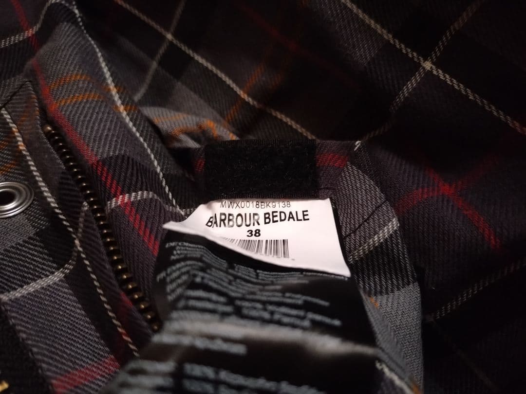 【試着のみ】Barbour BEDALE 38 BLACK ピンバッチ有