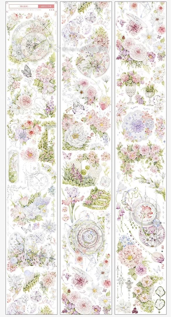 6707】海外マステ巻売り貝殻光マスキングテープ