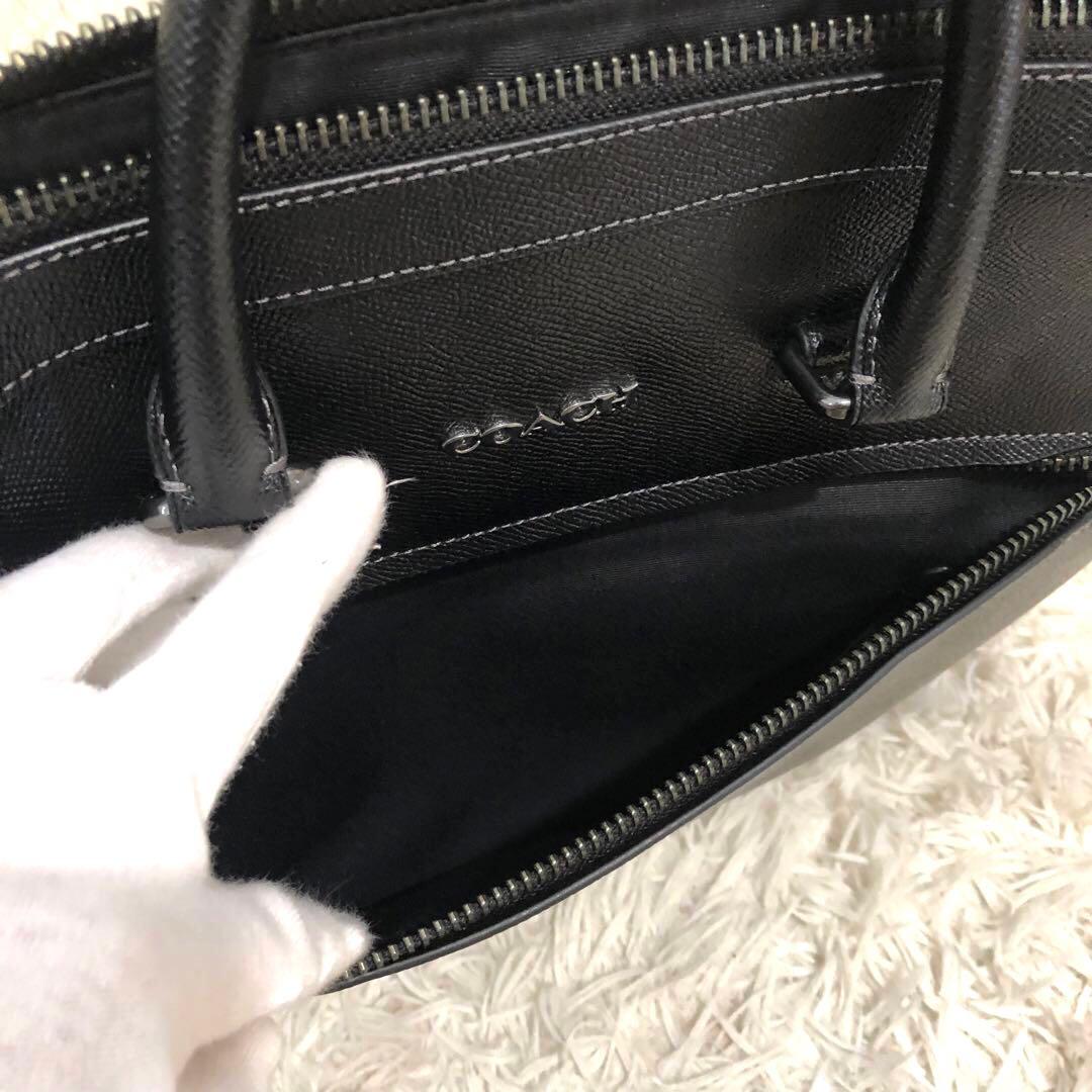 新品同様☆コーチ レザー　2way ビジネスバッグ ショルダーバッグ イーサン