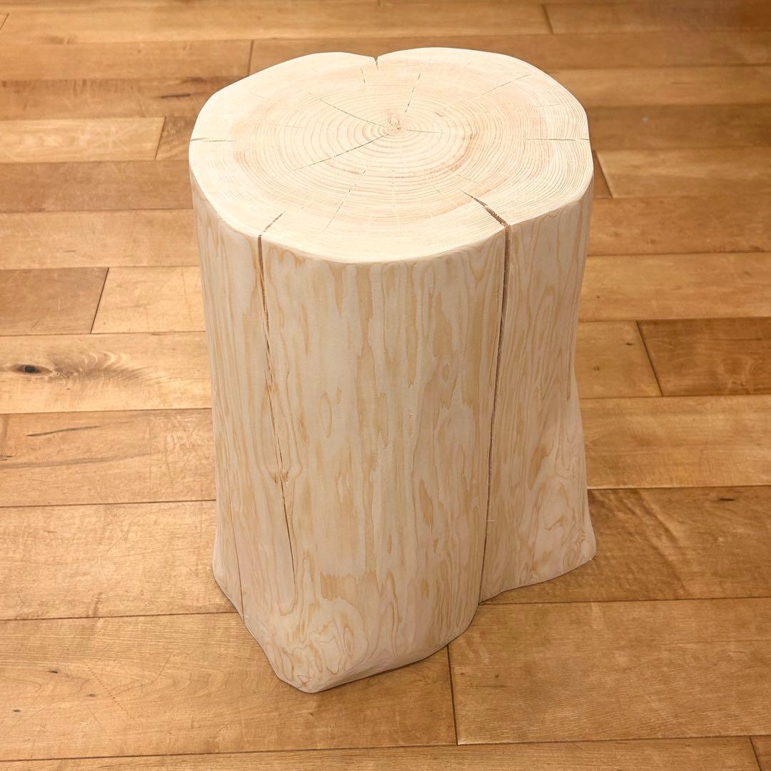 檜　丸太　椅子　切り株　スツール　No.1233