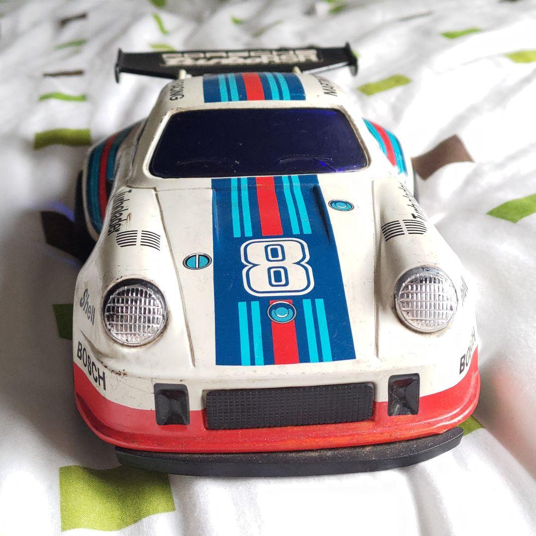 稀少 当時物 ブリキ アルプス製 ポルシェターボRSR 28cm