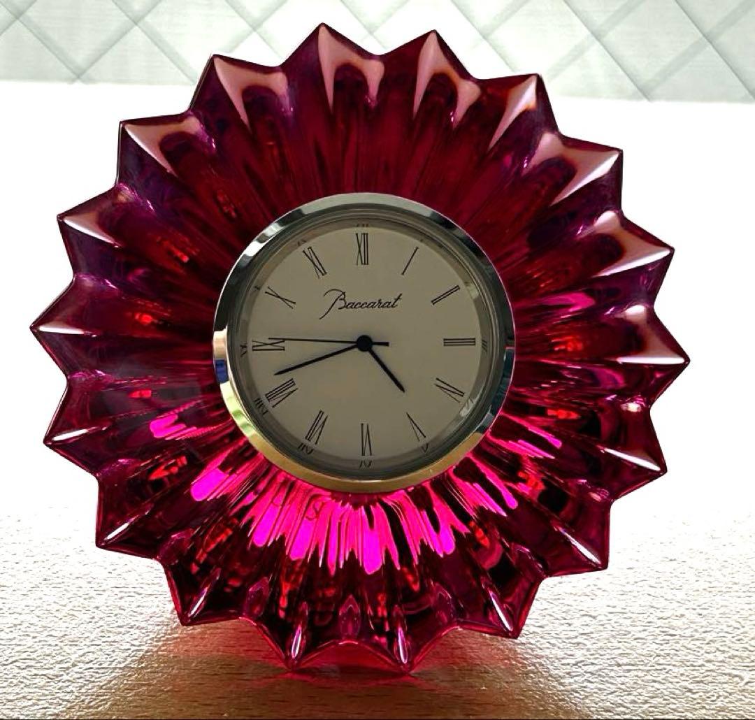 Baccarat ミルニュイピオニー（置き時計）