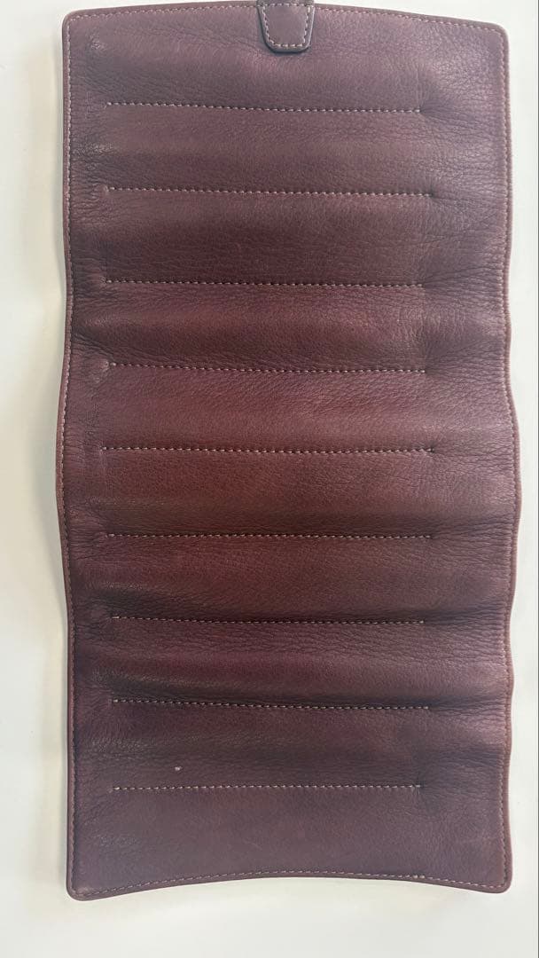 ナガサワ キップレザー ペンシース ペンケース ボルドー