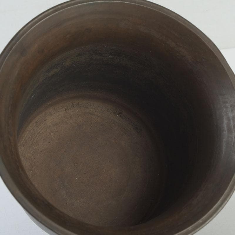 煎茶道具 古銅 茶こぼし 建水 V 9642 美術品・アンティーク・コレクション