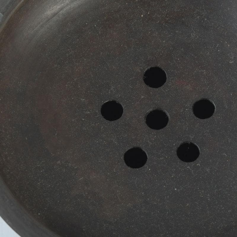 煎茶道具 古銅 茶こぼし 建水 V 9642 美術品・アンティーク・コレクション