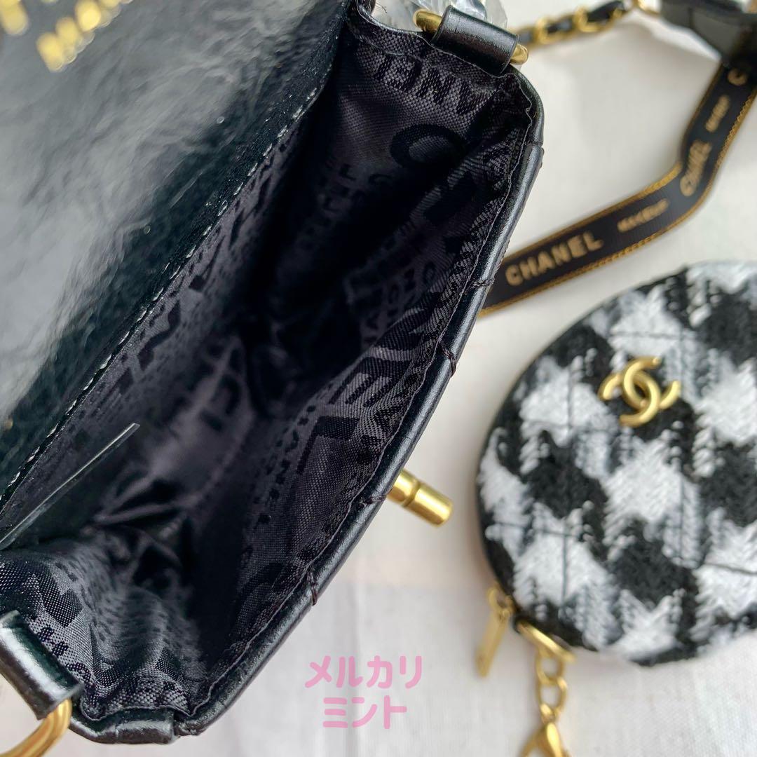 シャネルCHANELノベルティ スマホチェーンショルダーバッグポーチケース