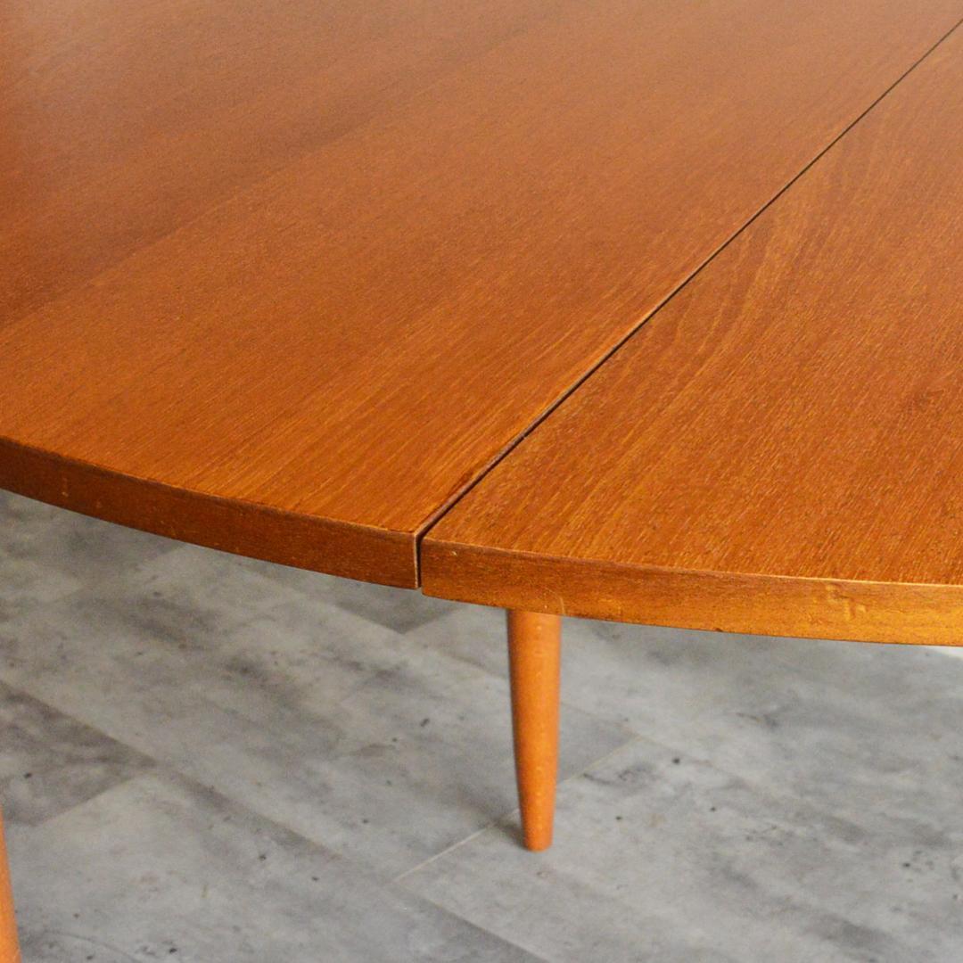 イギリスヴィンテージ エクステンション ラウンド ダイニングテーブル 拡張式円形