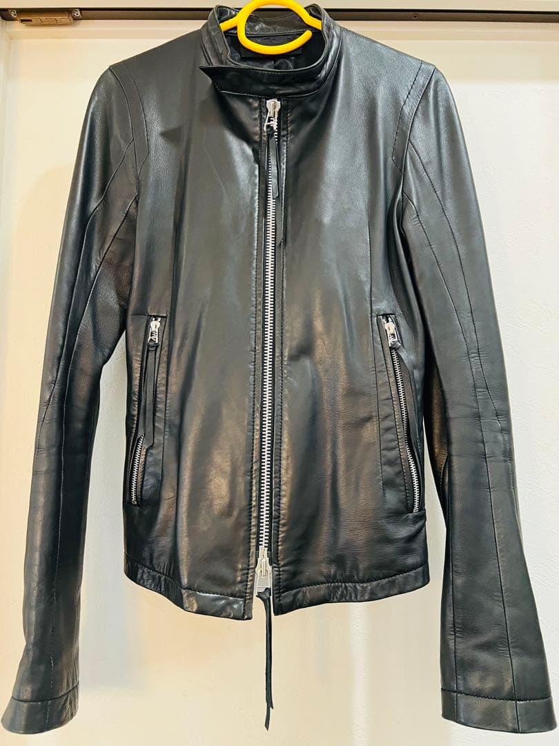 EKAM シングル ライダース ジャケット 羊革 S エカム ライダースジャケット 羊革 メンズ SIZE S EKAM 中古 : Rehello