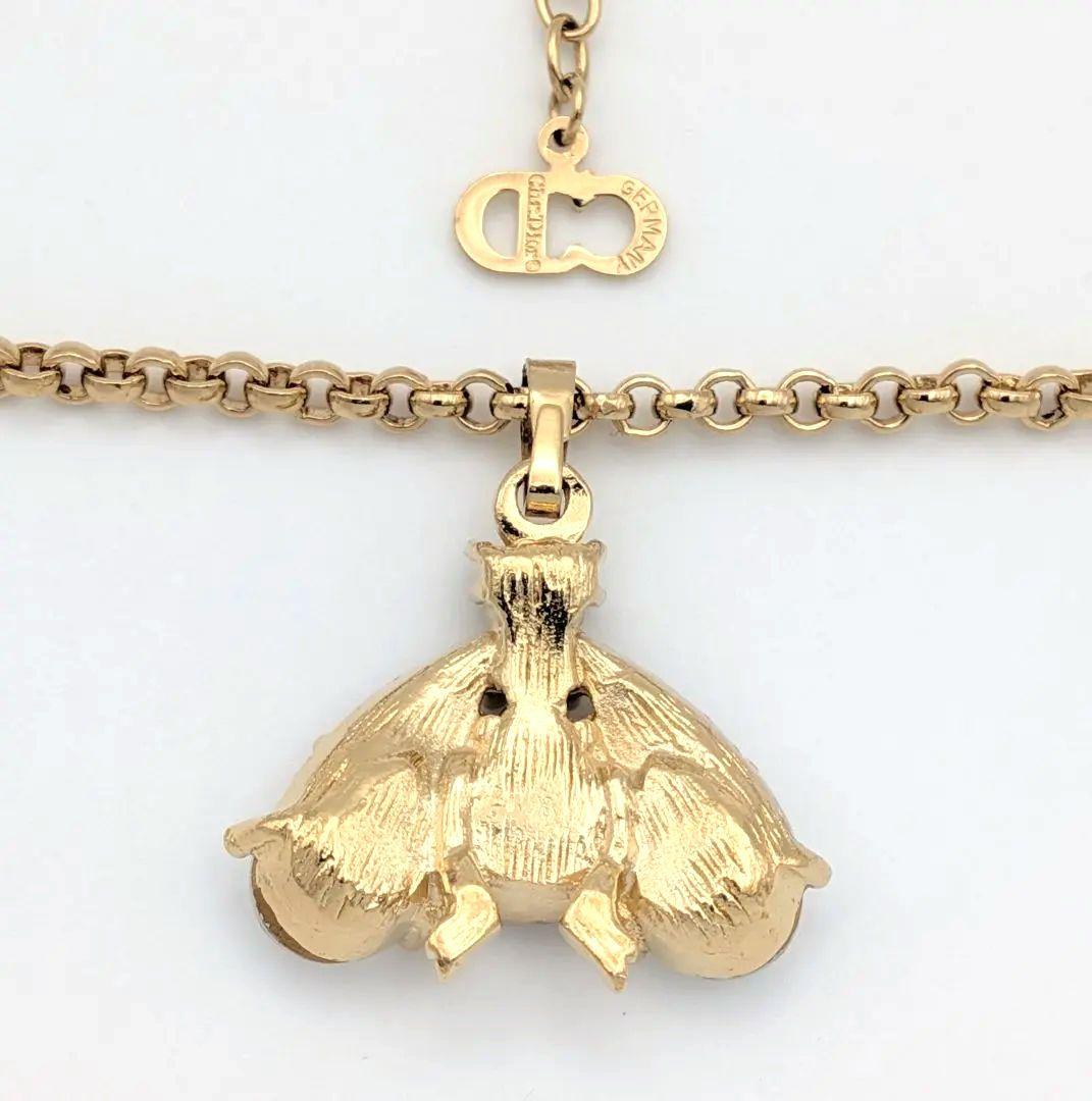 美品 希少 Dior ディオール ヴィンテージ Bee ハチ 蜂 ネックレス