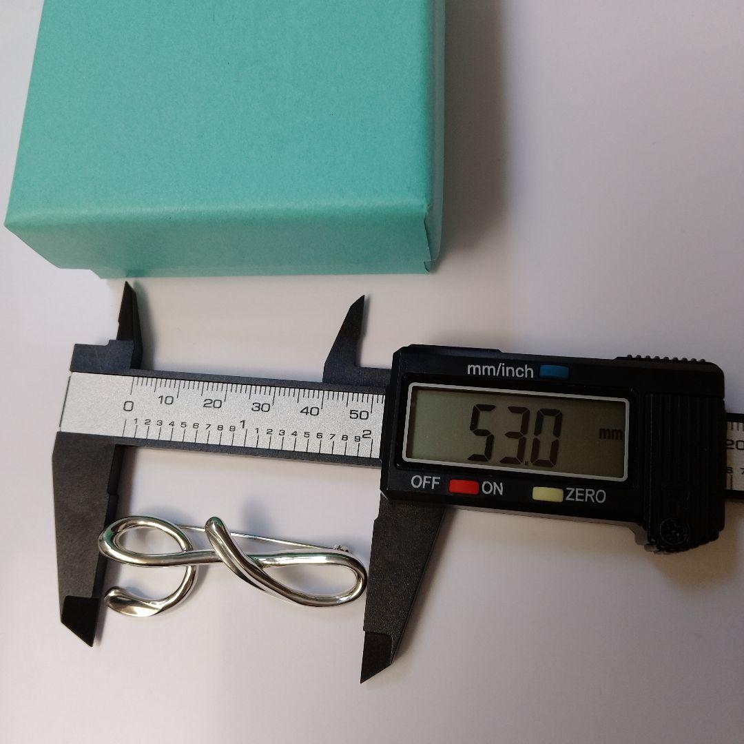 TIFFANY ティファニー イニシャル ブローチ シルバー ラージサイズの