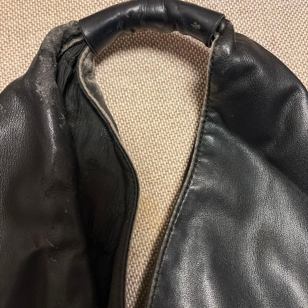 MM6 Maison Margielaブラックレザージャパニーズ