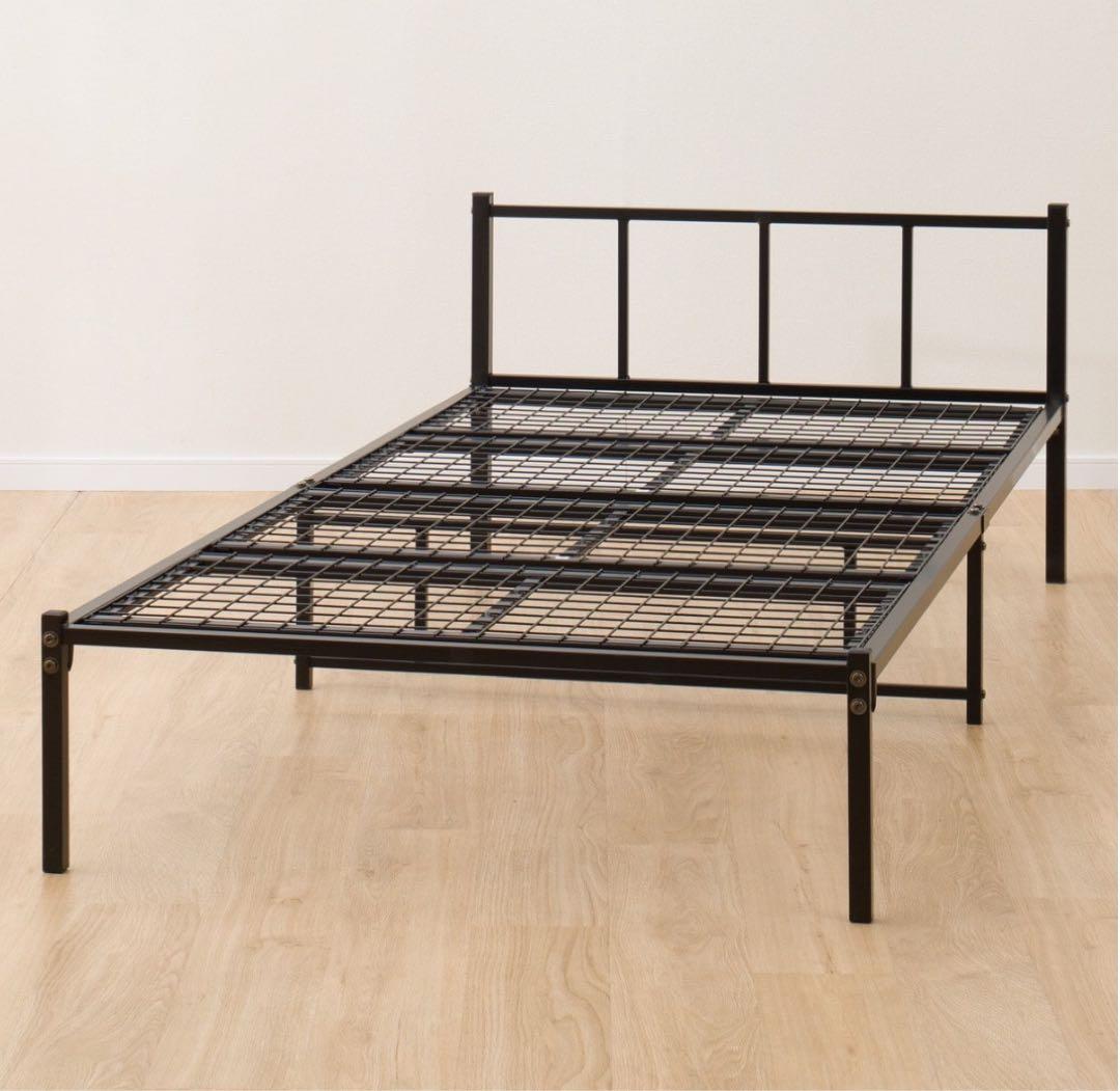 シングルパイプベッド ニトリ バジーナF3 BK