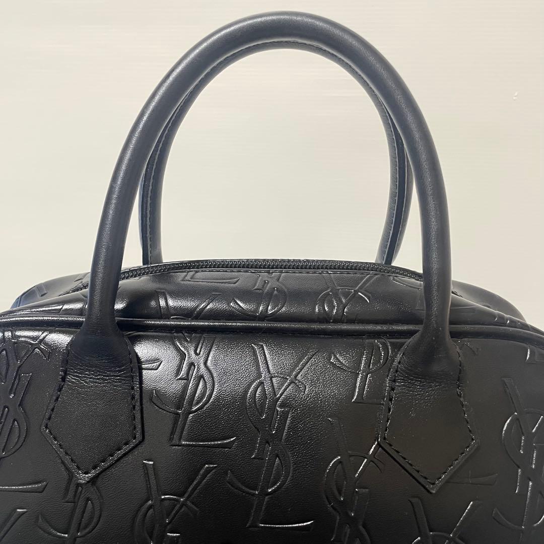 YSL サンローラン ミニボストン カサンドラ エンボス ヴィンテージ バッグ