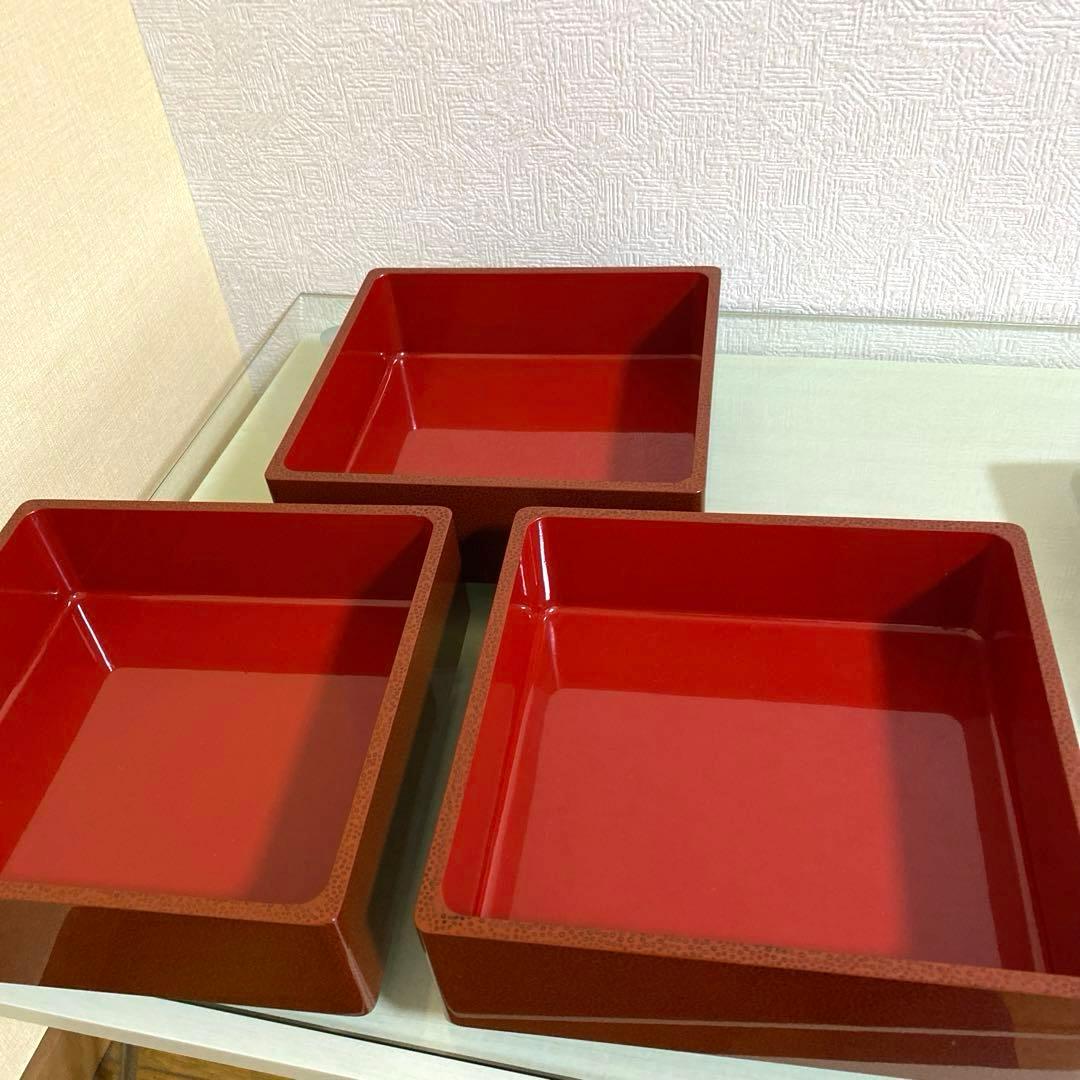 七々子塗 三段重箱 ななこ塗 津軽塗り 漆器 長期保管品 - メルカリ