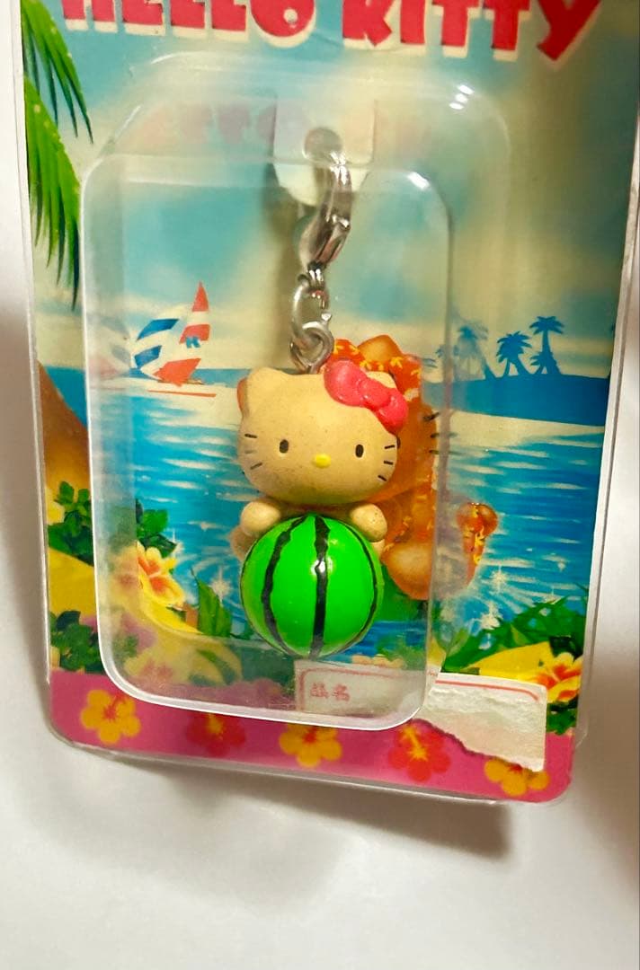 レア！平成レトロ 日焼けキティ 夏休み海バージョン3種 根付け