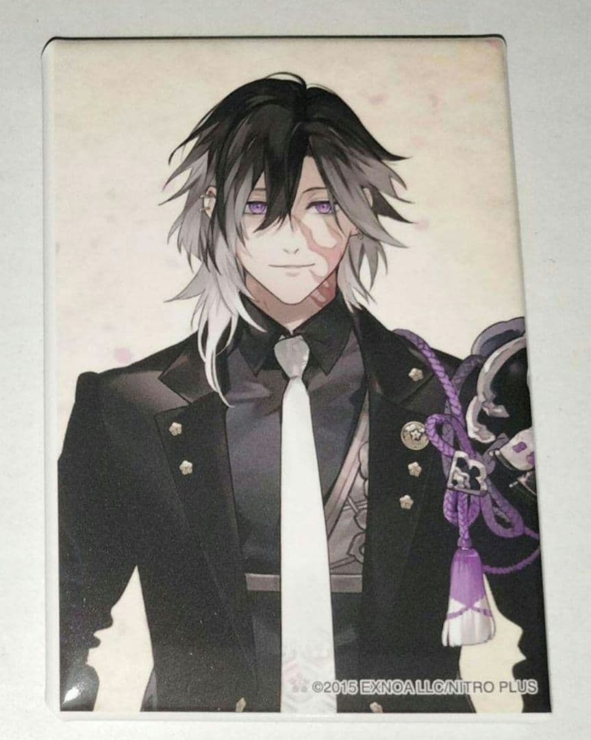 刀剣乱舞 とうらぶ 実休光忠 スクエア缶バッジ 跪坐