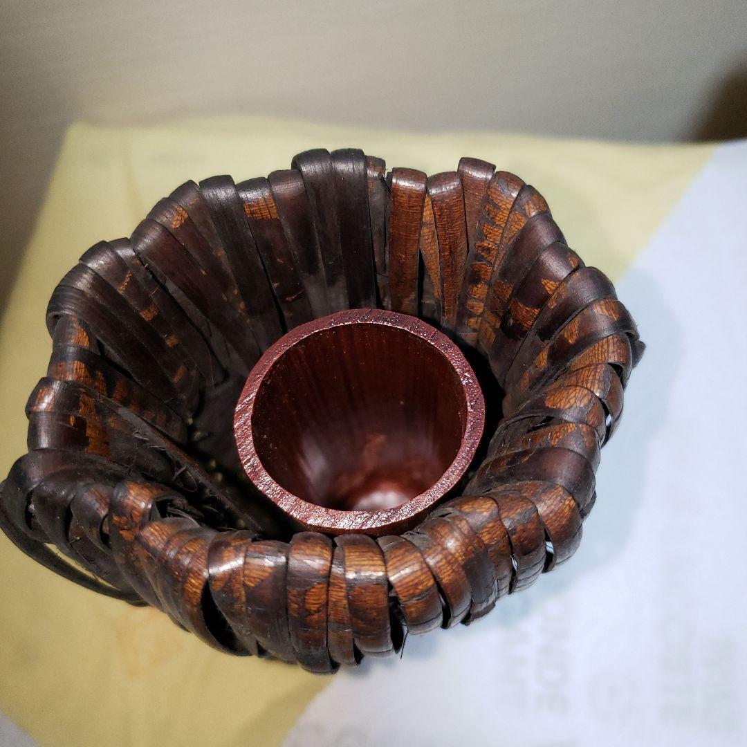 ナタ籠鈴木竹朋斎花器