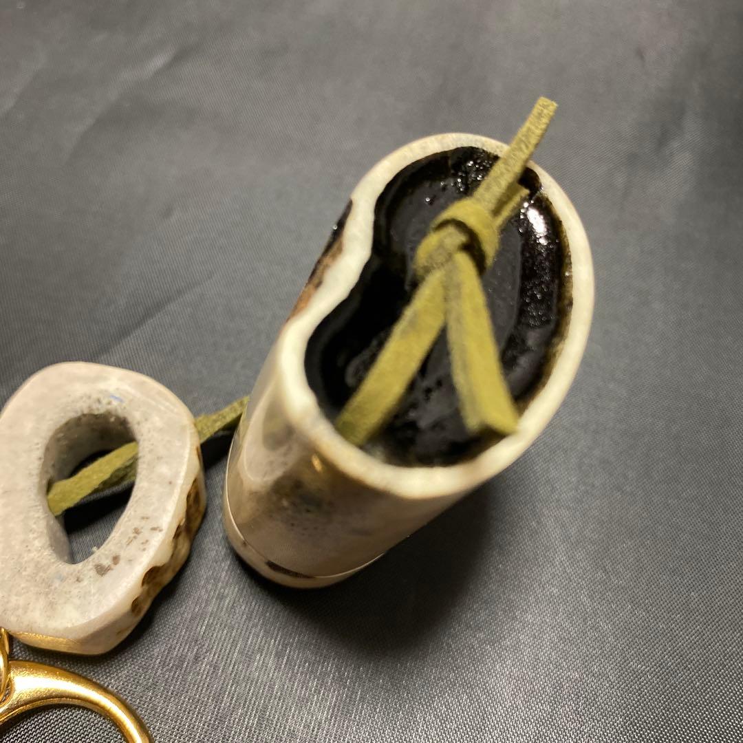 一点物】鹿角×印籠 伝統技術の手作り工芸品 希少素材】黒柿×鹿角