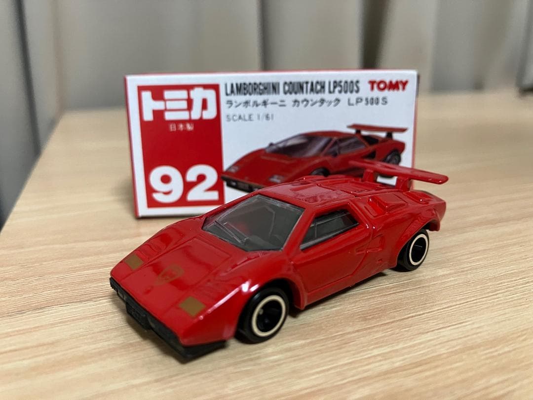 日本製トミカ 赤箱92 ランボルギーニ カウンタックLP500S デッド