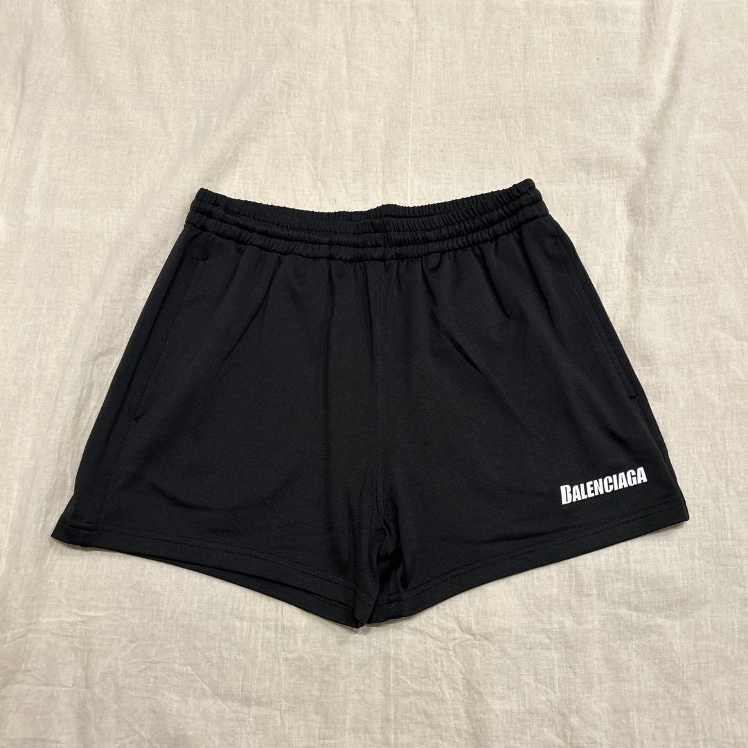 BALENCIAGA ブラックショートパンツ スイムウェア xs BALENCIAGA
