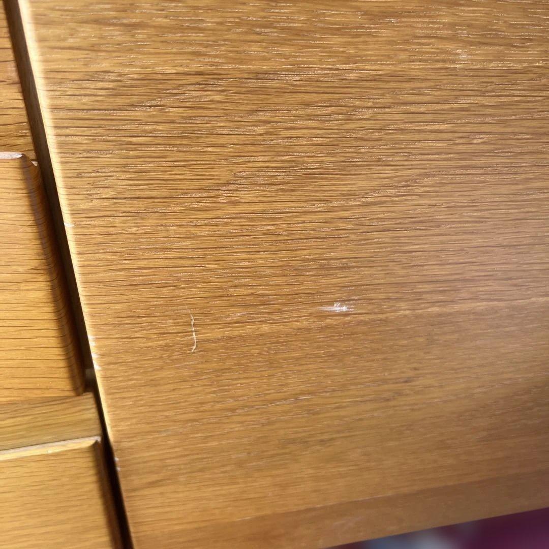 ナチュラルウッド スリムデザインチェスト サイドボード リビングボード