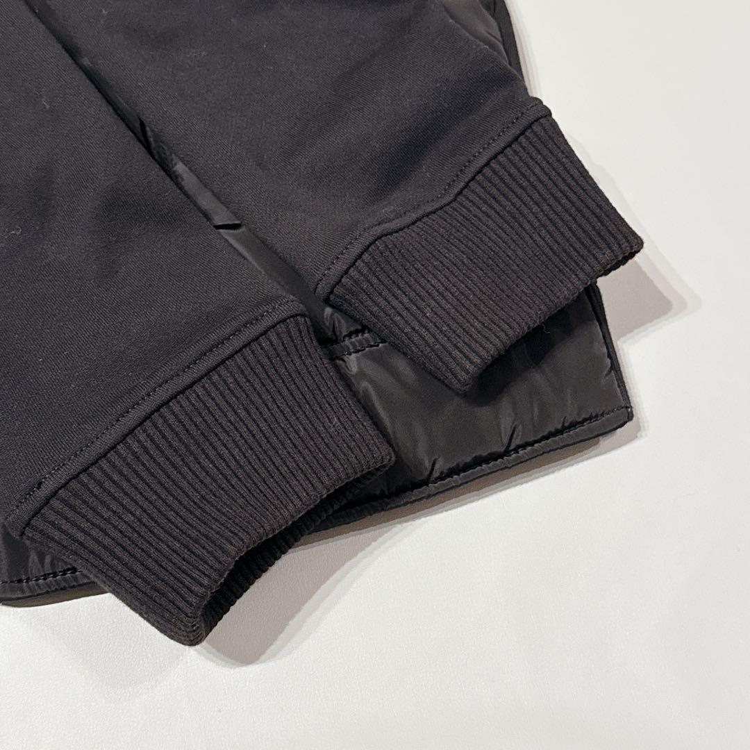 未使用級 DIESEL ディーゼル 異素材ZIPパーカー L ブラック