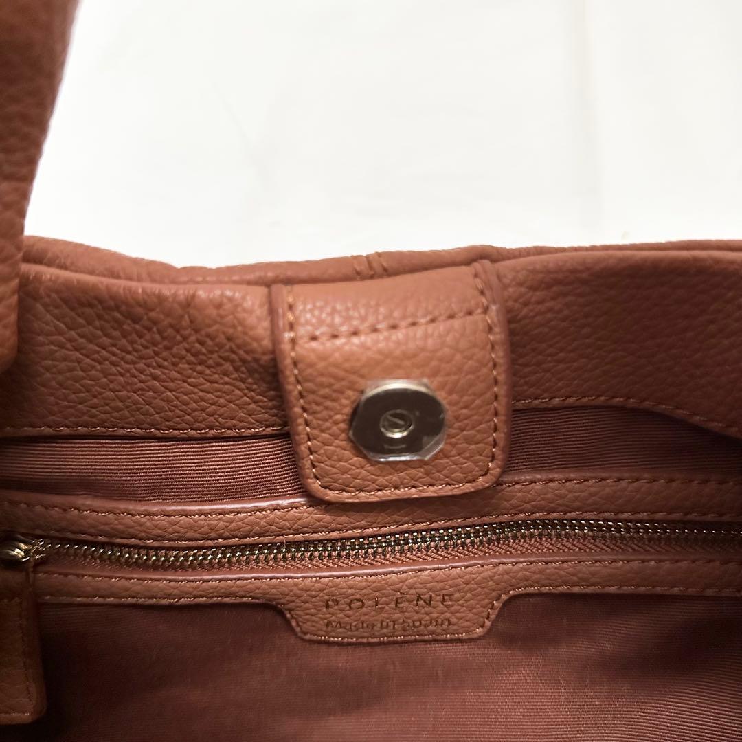 POLÈNE ハンドバッグ ブラウン