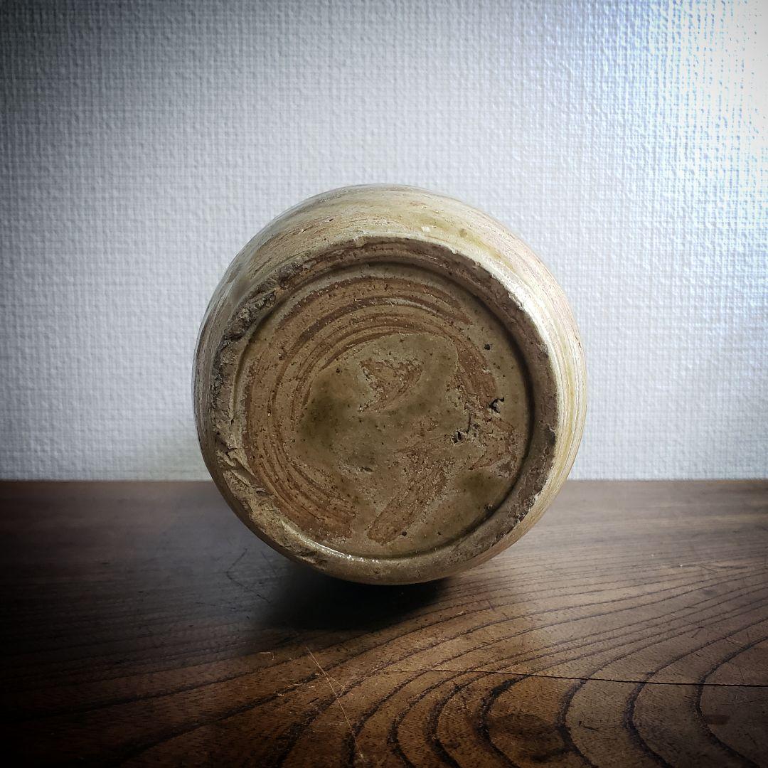 黄瀬戸古瀬戸徳利訳あり口縁欠け江戸明治