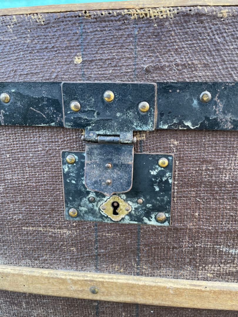 フランスアンティーク トランク テーブル 木箱 収納ボックス 宝箱