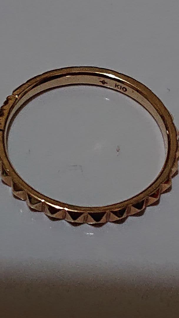 love hate ストーン付きスタッズリング　11号