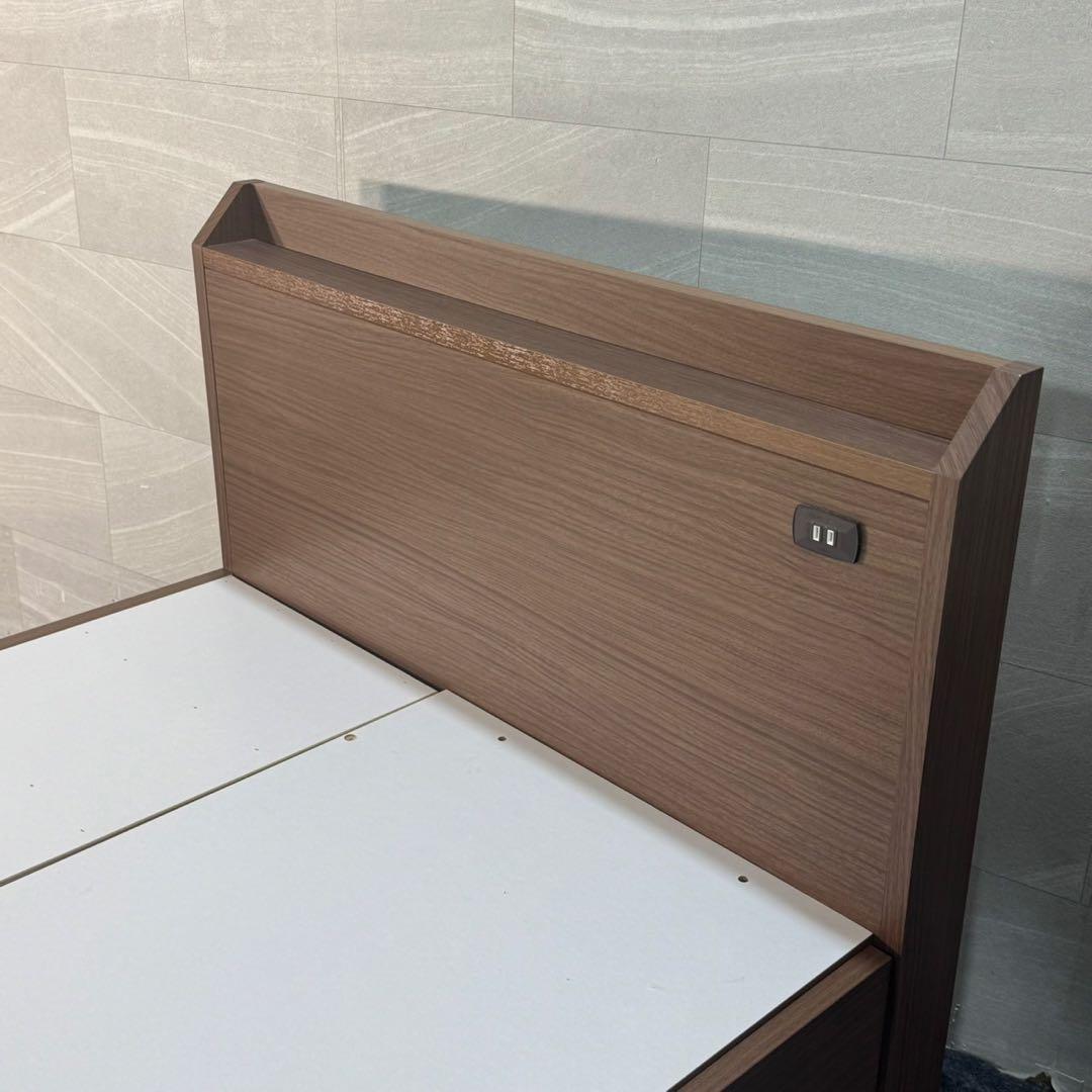 ニトリ シングル ベッドフレーム ジオチェスト 収納 格安 d4327