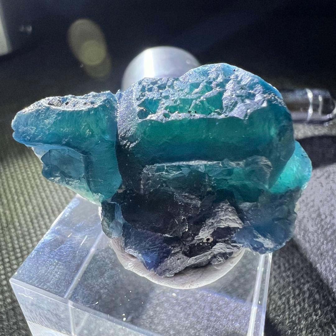 内モンゴル 「青色」「納戸色」「若竹色」グラデーションフローライト