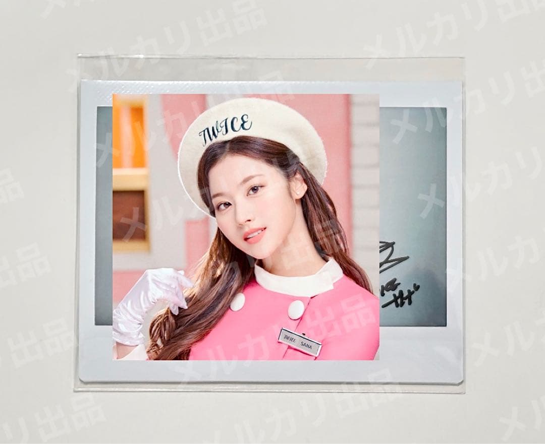 TWICE wonderland サナ 直筆サイン入り チェキ ポラロイド TWICE サナ