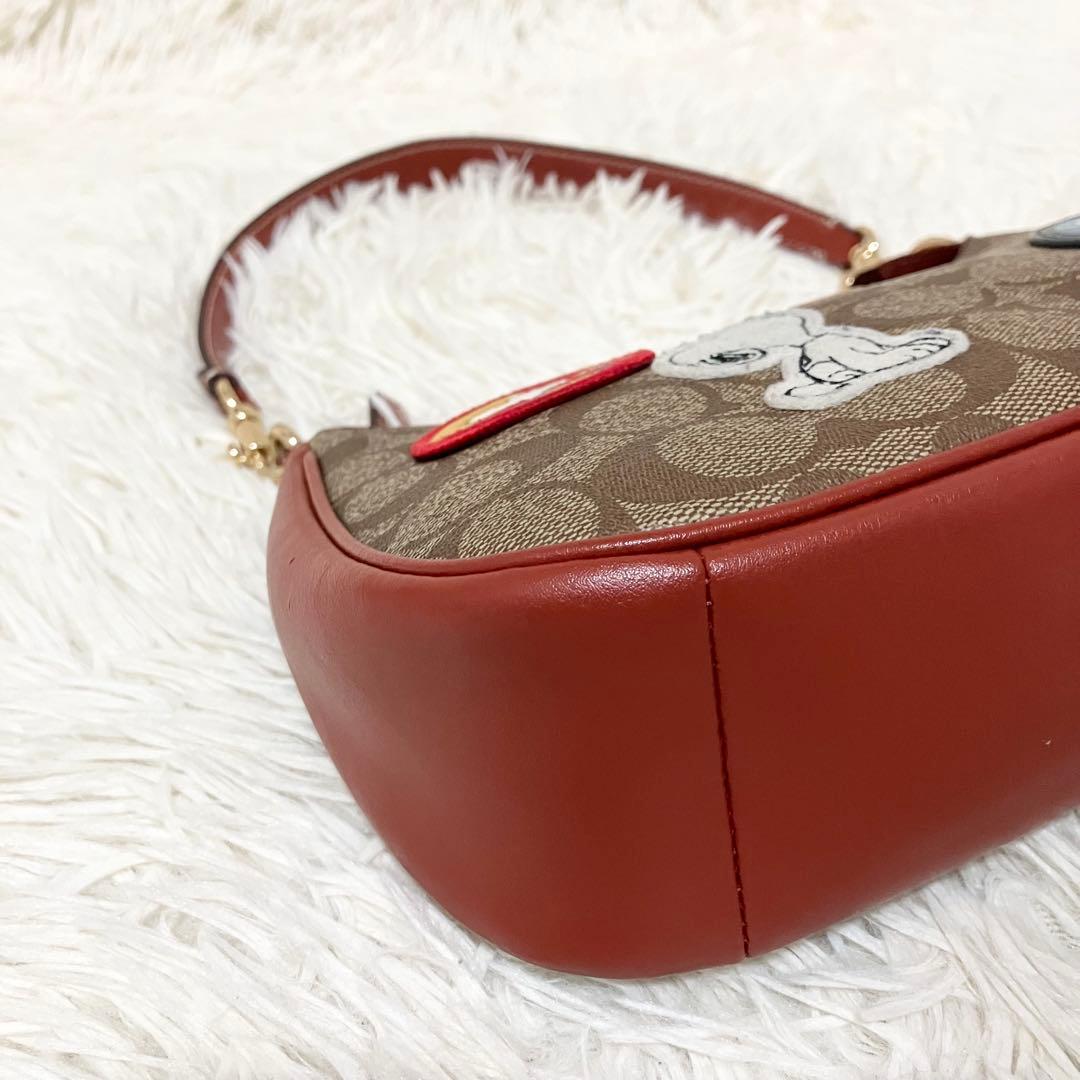 【美品】COACH＊ハンド 2way アクセサリーポーチ PEANUTSコラボ
