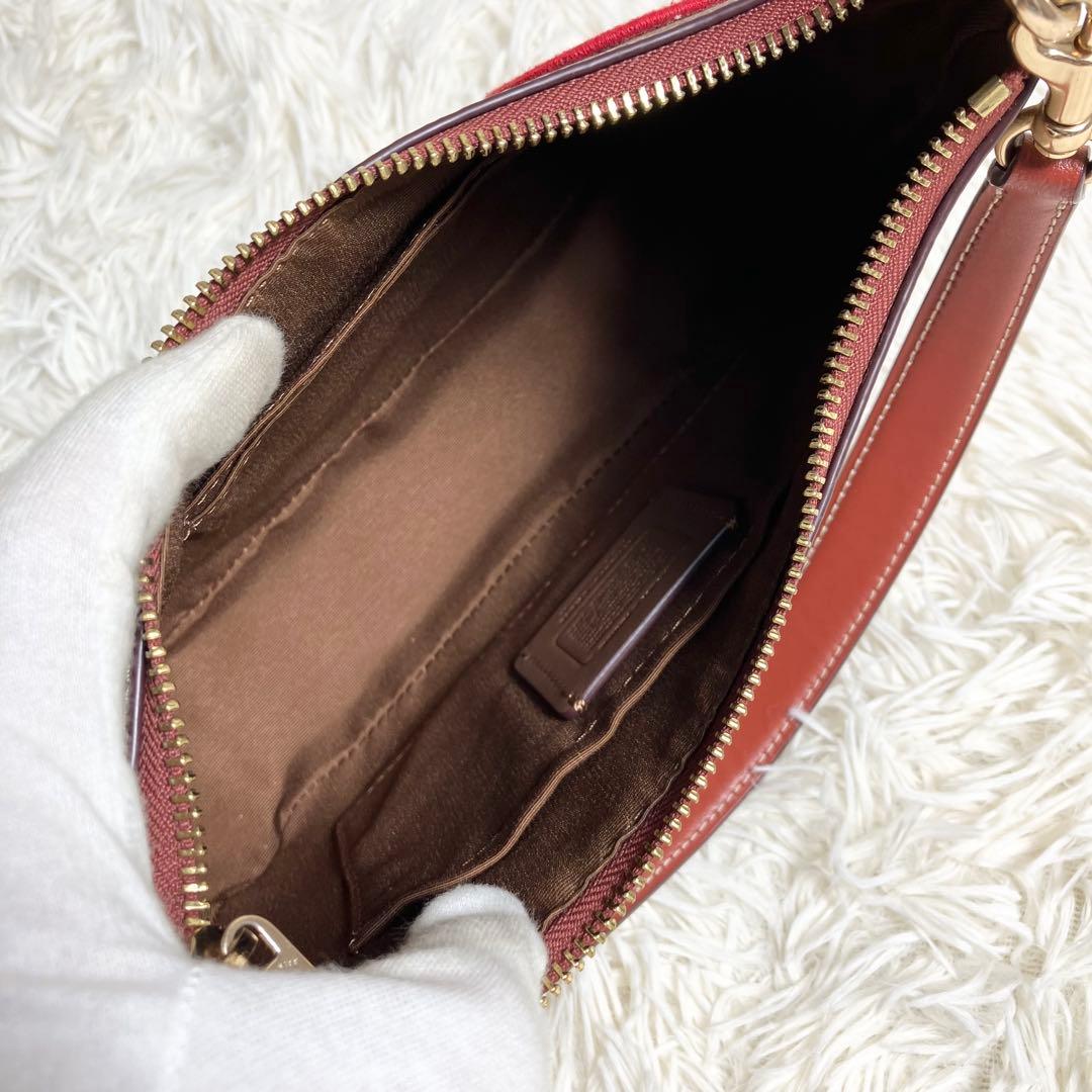 【美品】COACH＊ハンド 2way アクセサリーポーチ PEANUTSコラボ