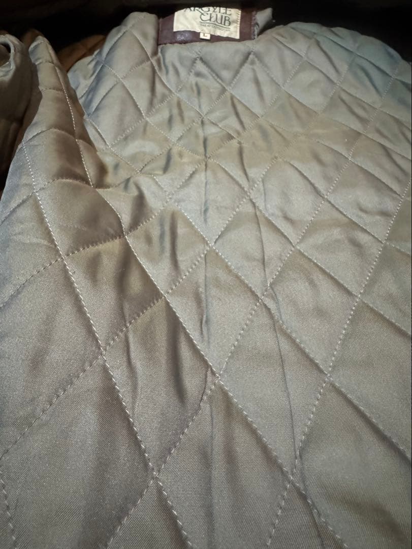 80s ARGYLE CLUB Calf Leather Jacket