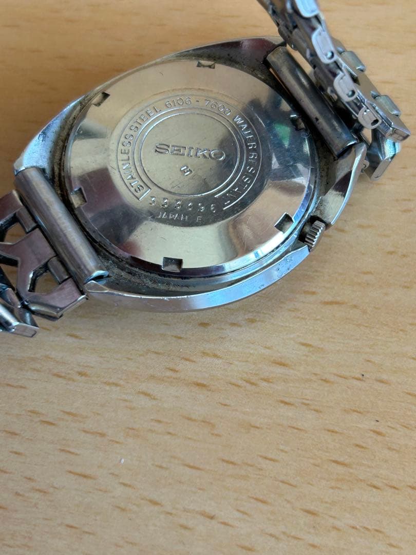 SEIKO 5アクタスSS. 自動巻き　ブルー　カットガラス