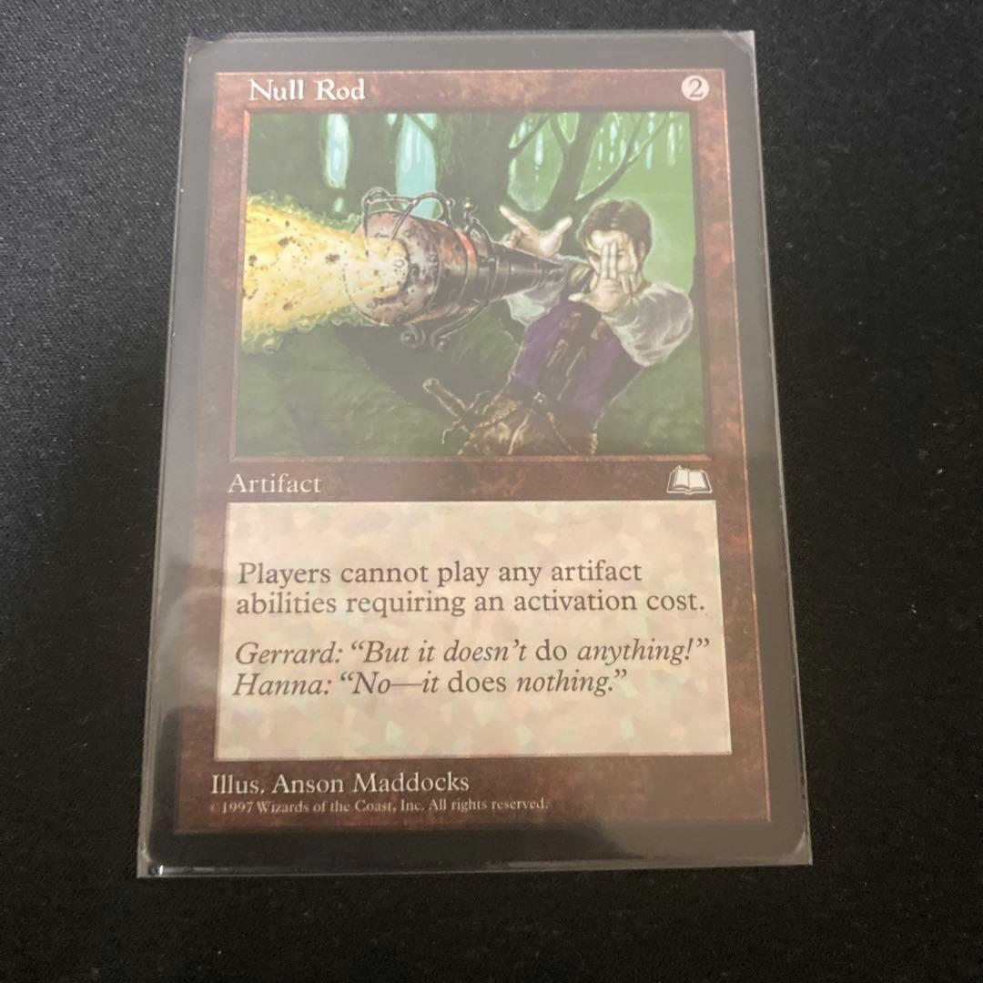 MTG 無のロッド / Null Rod 英語画家サイン希少