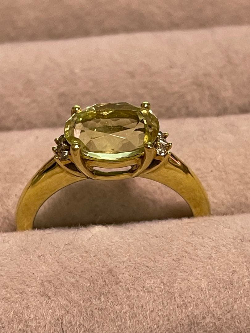 GSTV シリマナイト 18kリング