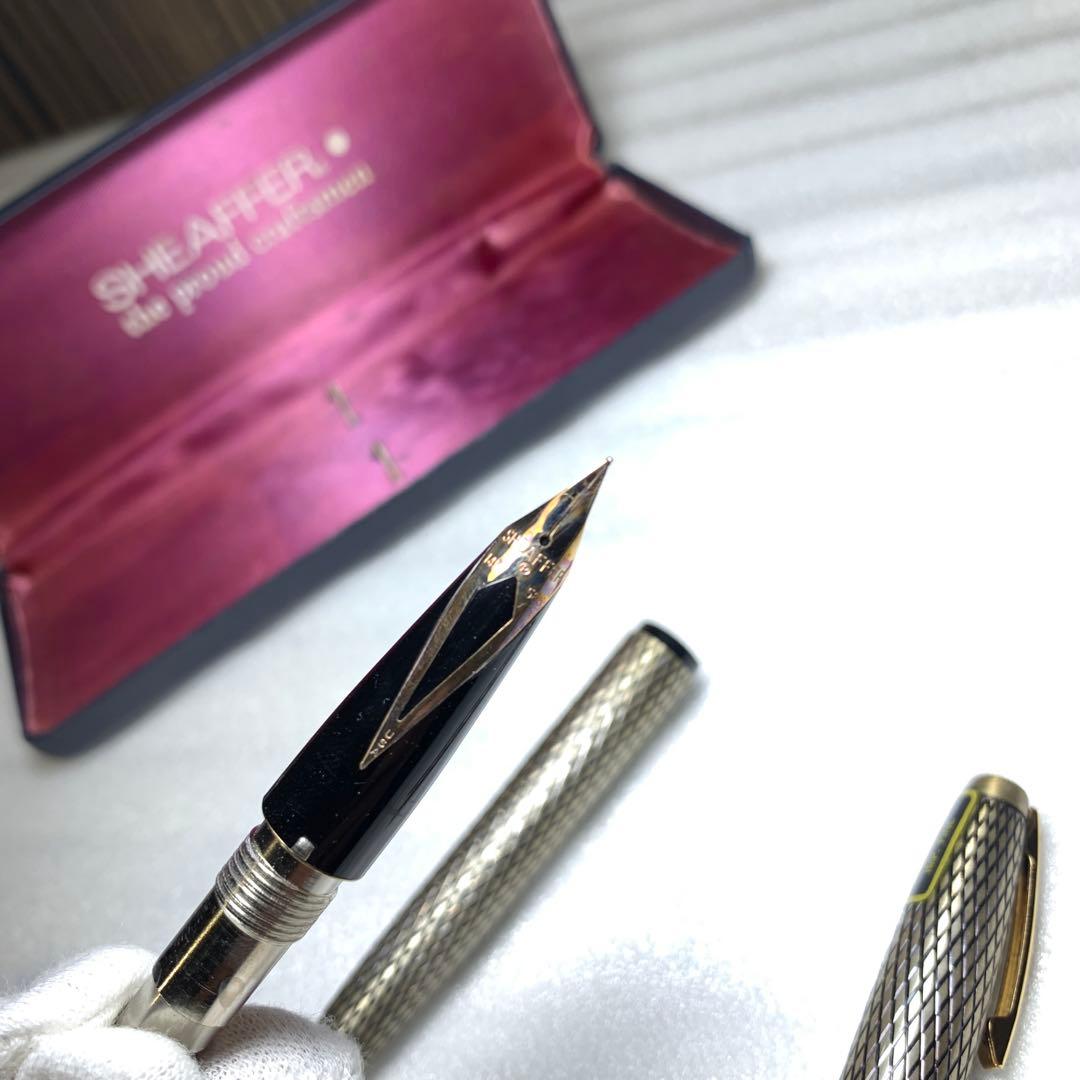 SHEAFFERヴィンテージ万年筆14金スターリングシルバー