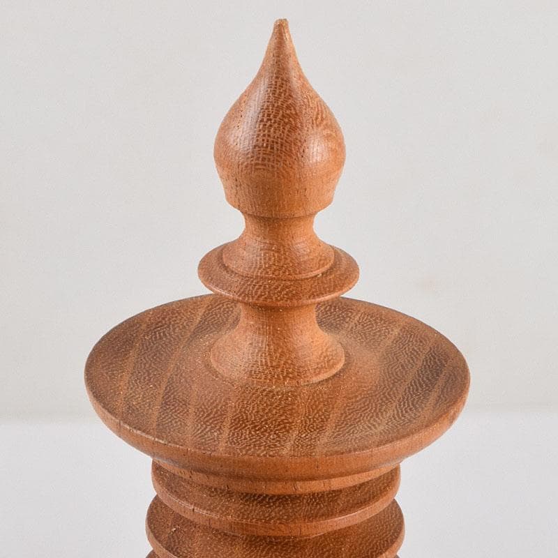 仏教美術 木彫 四天王寺古材 五重塔 多宝塔 百萬塔 台付 共箱