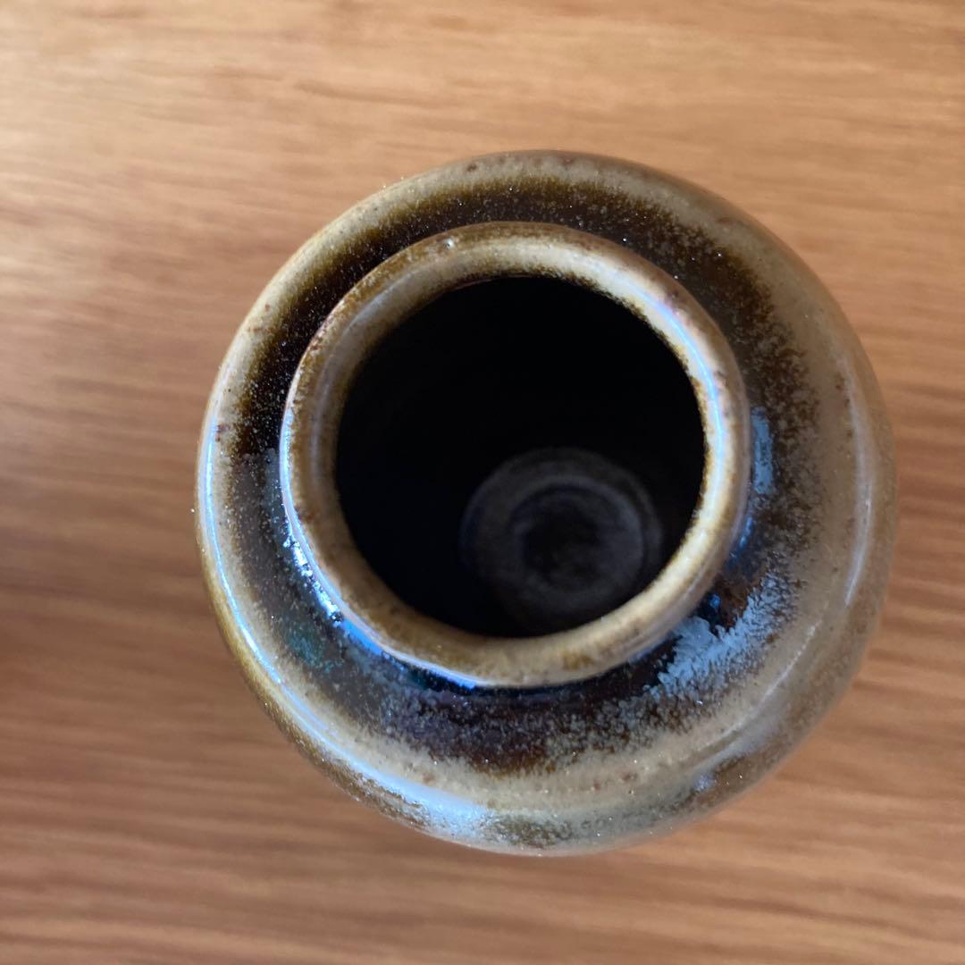 茶道具】志戸呂焼 白幡鳳悦 造 茶入