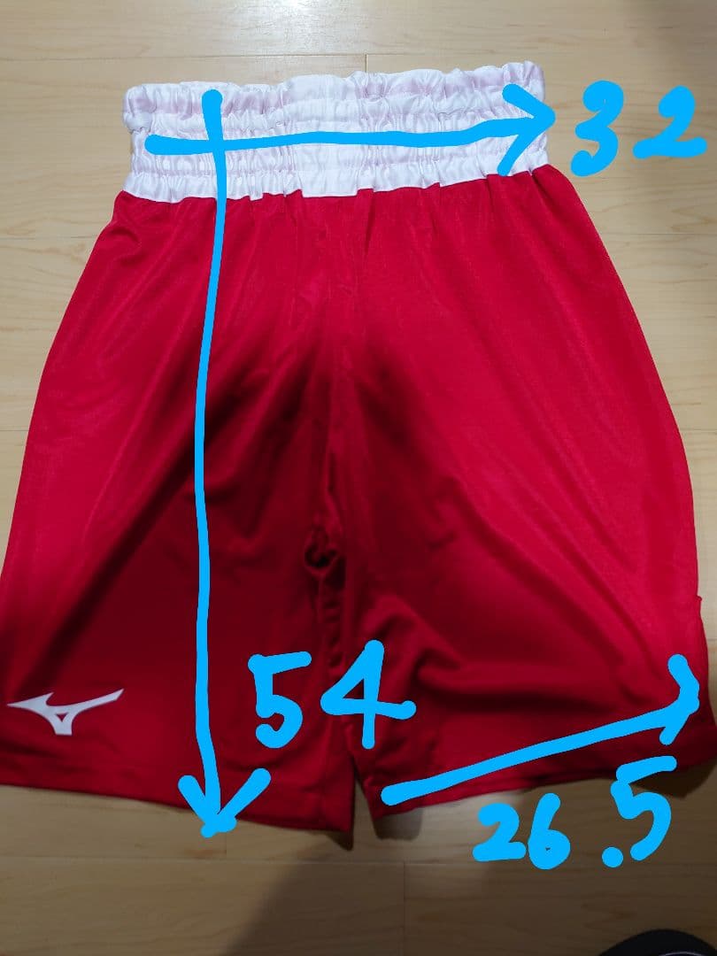 Mizuno ボクシングウェア 青 赤 セット 武道・格闘技