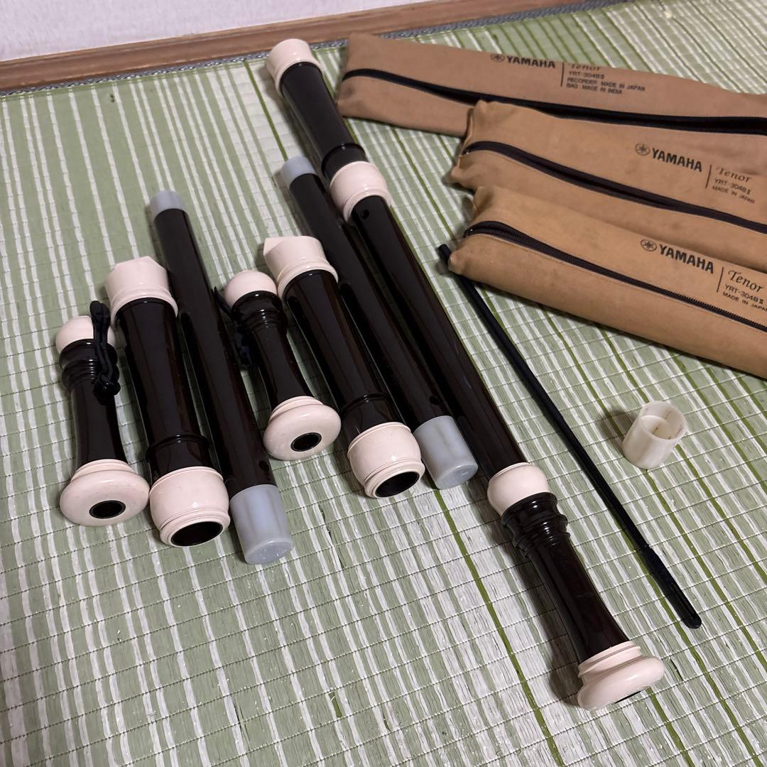 YAMAHA ヤマハ　テナーリコーダー ケースYRT-304BⅡ 3本セット