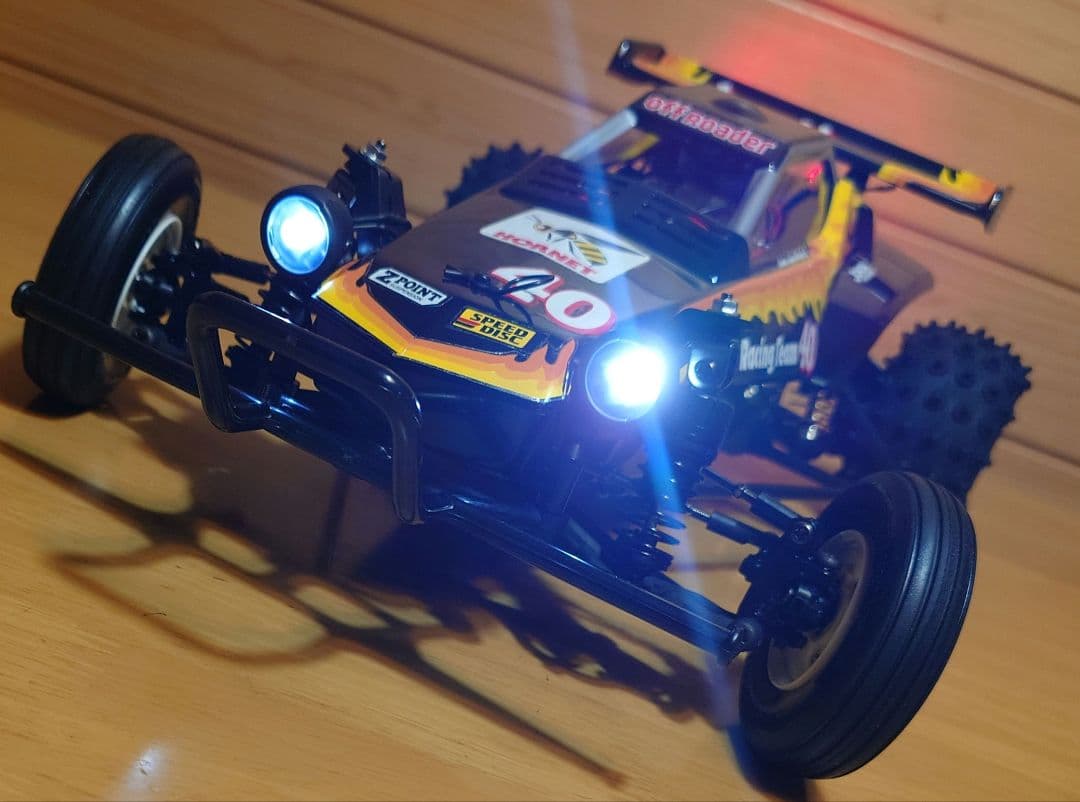 タミヤRCホーネットEVO.(LEDライト付)＆プロポ＆バッテリー充電器完成