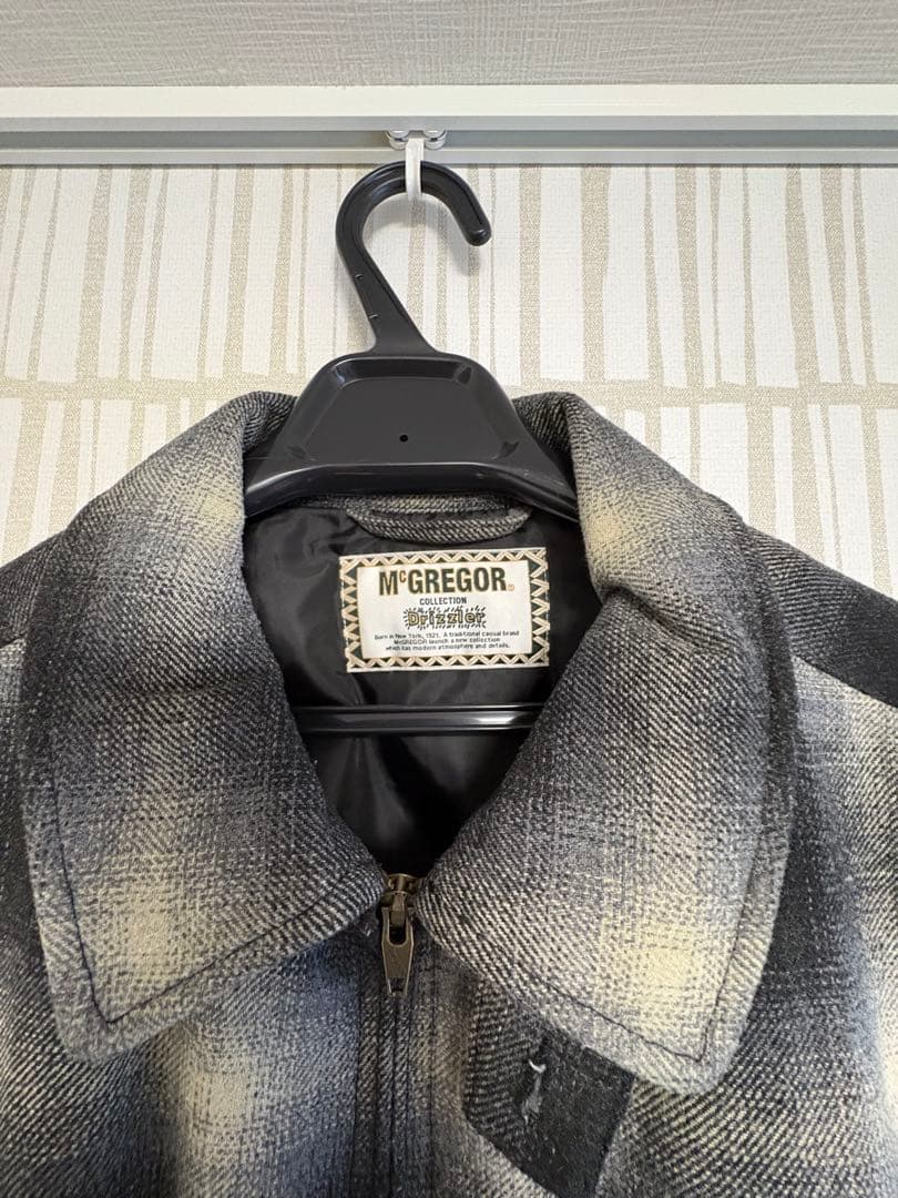 McGREGOR 別注 ドリズラージャケット オンブレチェック M