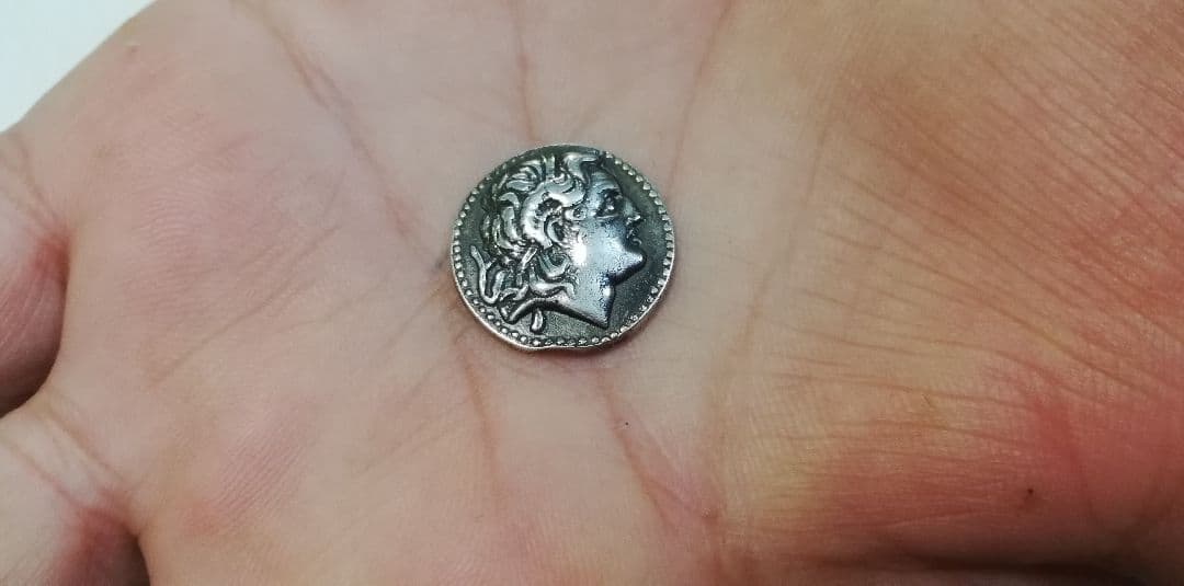 古代ギリシャコイン アレキサンダー大王/アテネ ギリシャ神話 テトラ