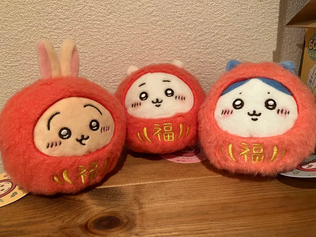 だるまになっちゃった ちいかわ ぬいぐるみ 3点セット ちいかわ